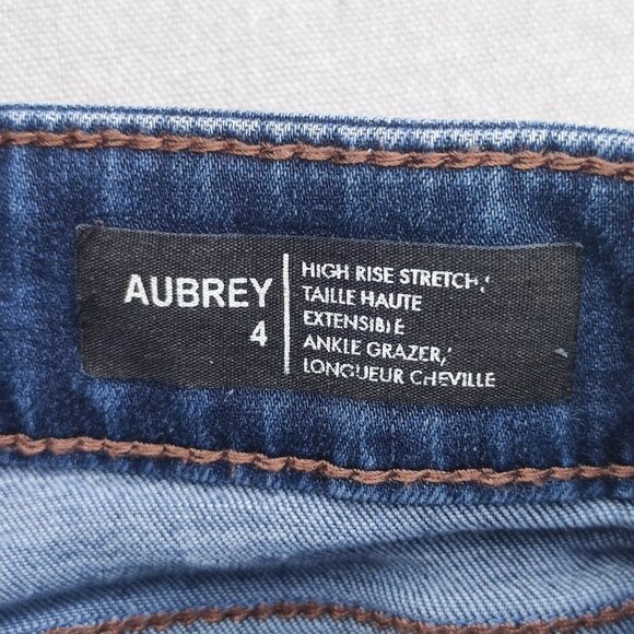 Buffalo jeans Aubrey women's sz 4 ink blue colour High rise Stretch Ankle grazer - Picture 6 of 14